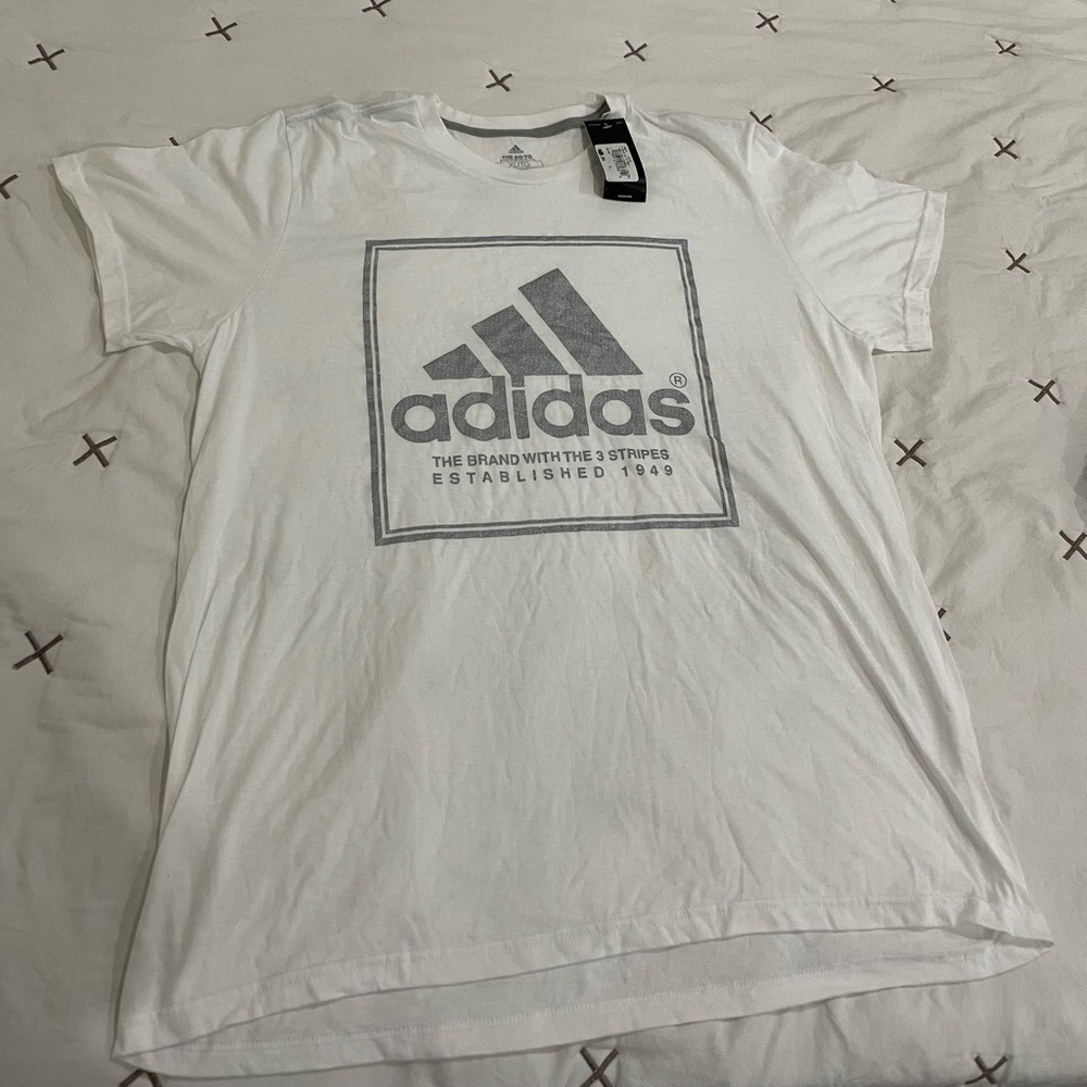 Adidas glittery t shirt